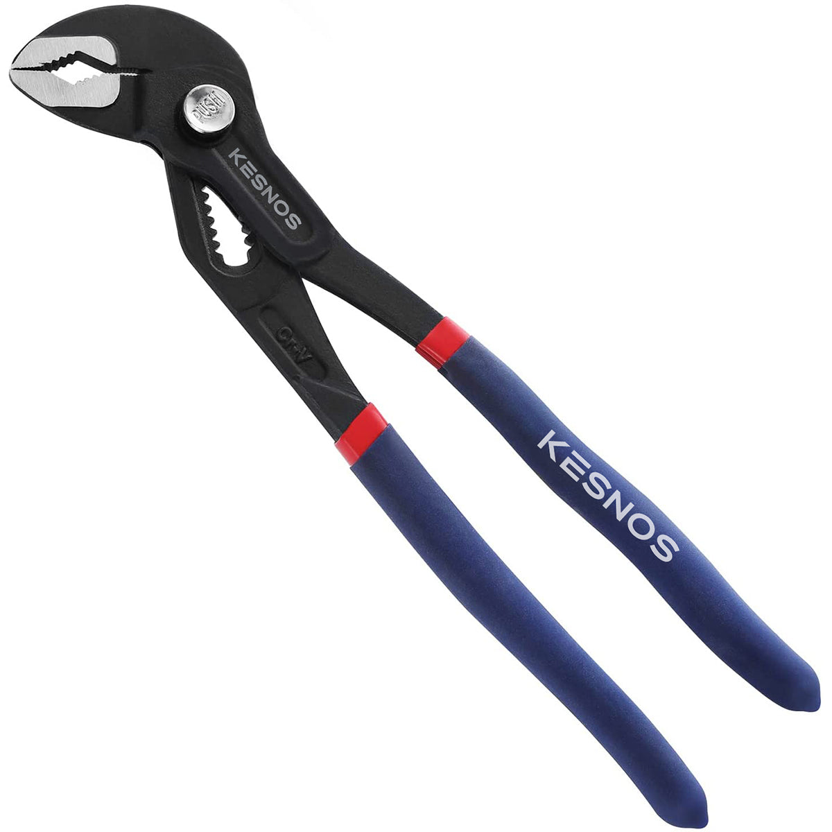 Kesnos 9-1/2-Inch Groove Joint Pliers, Fast Adjust Tongue and Groove Pliers, V-Jaw Water Pump Pliers with Comfort Grip