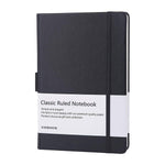 Load image into Gallery viewer, Kesnos Thick Notebook/Journal with Pen Loop - Elegant Black Leather Notebook with Premium Thick Paper, Ruled, 8.4 x 5.7 in
