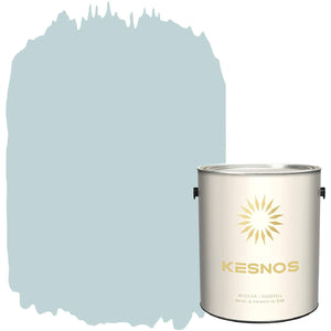 Kesnos Interior Eggshell Paint and Primer in One, 1 Gallon, Almost Aqua