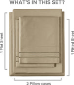 Load image into Gallery viewer, Kesnos Twin Size Sheet Set - 4 Piece Set - Extra Soft Bed Sheets - Deep Pocket Bed Sheets - Easy Fit - Breathable &amp; Cooling - Wrinkle Free - Comfy - Bed Sheet Sets
